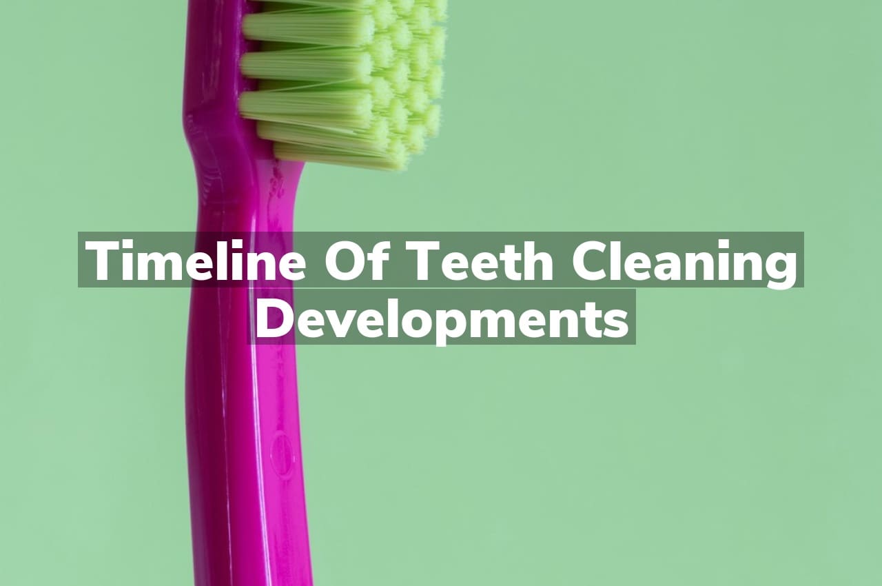 Timeline of Teeth Cleaning Developments